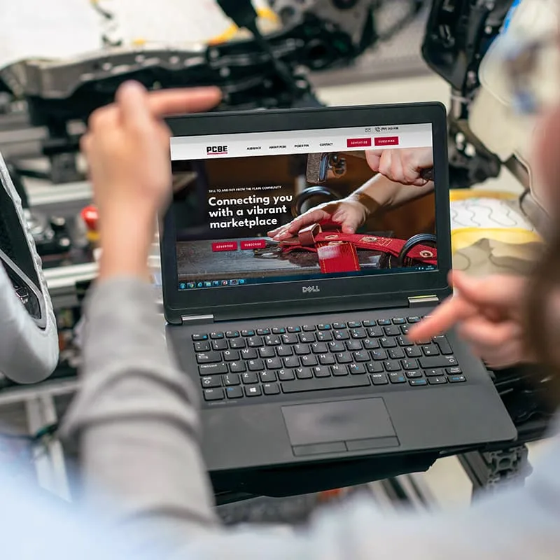 Pcbe website mockup laptop