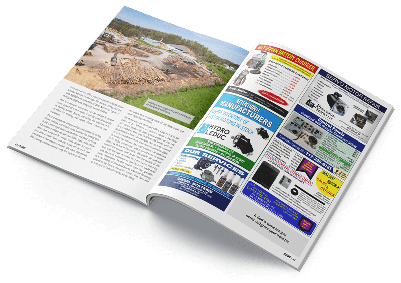 PCBE magazine laying open